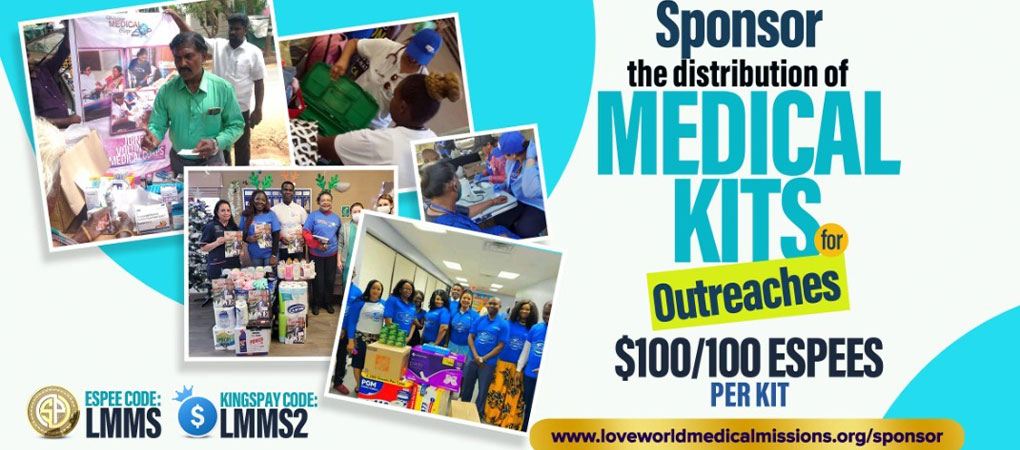 Sponsor medical kits for medical outreaches